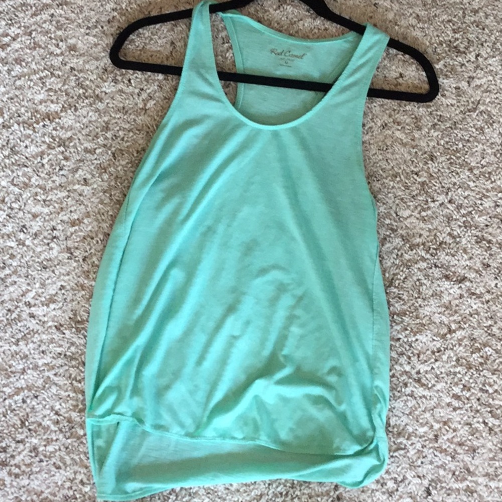 Red Camel Teal/Mint Green Tank Top